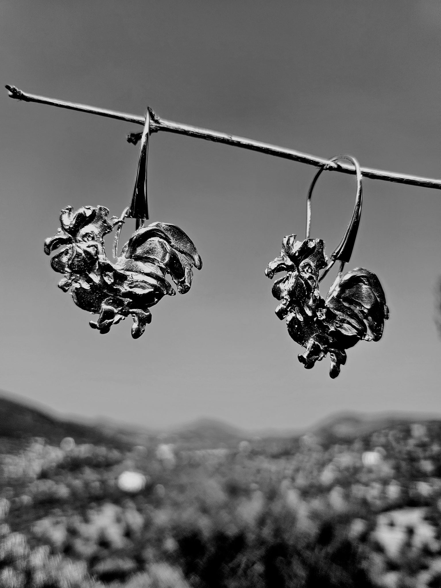 Rooster Earrings
