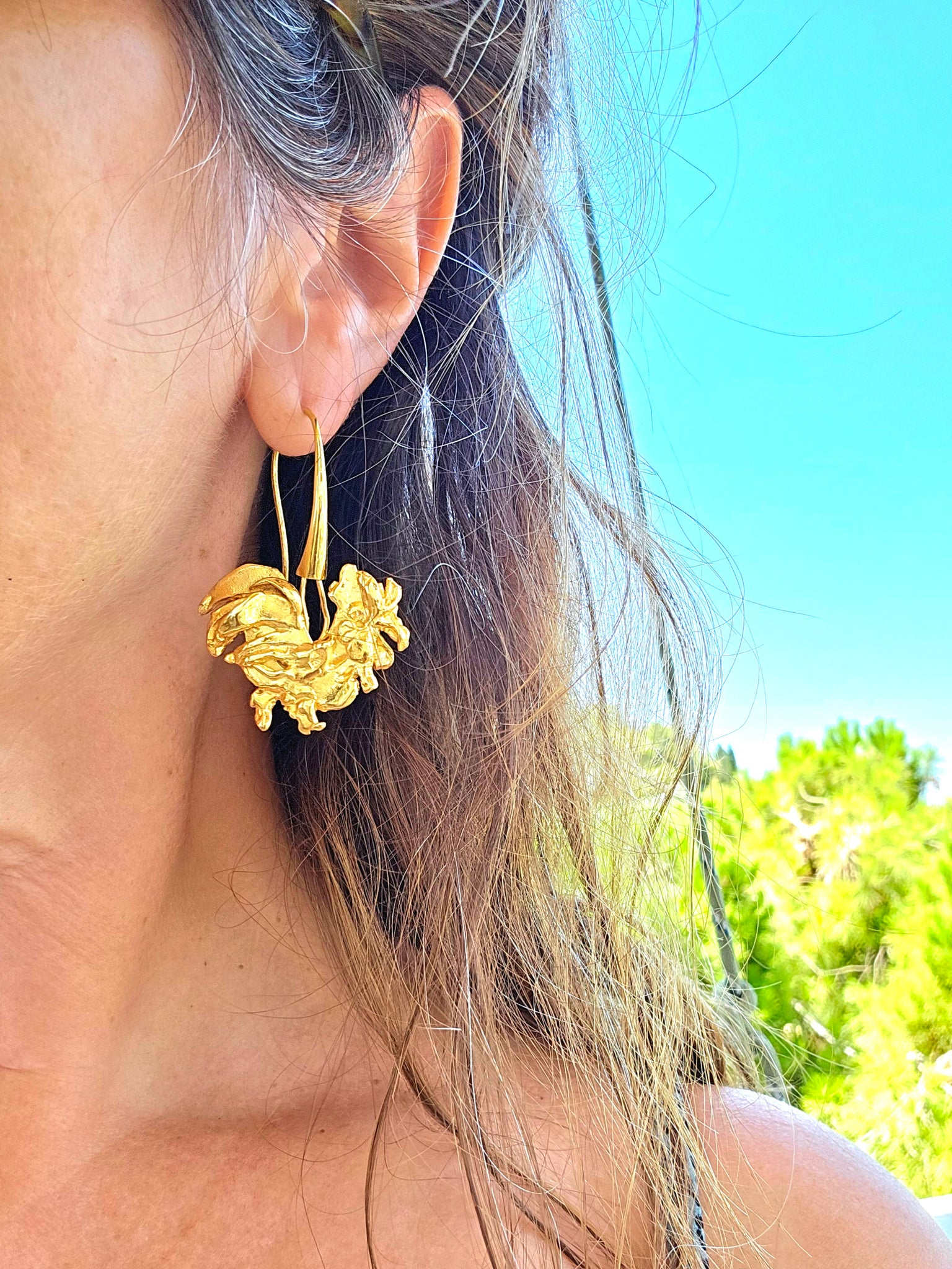 Rooster Earrings